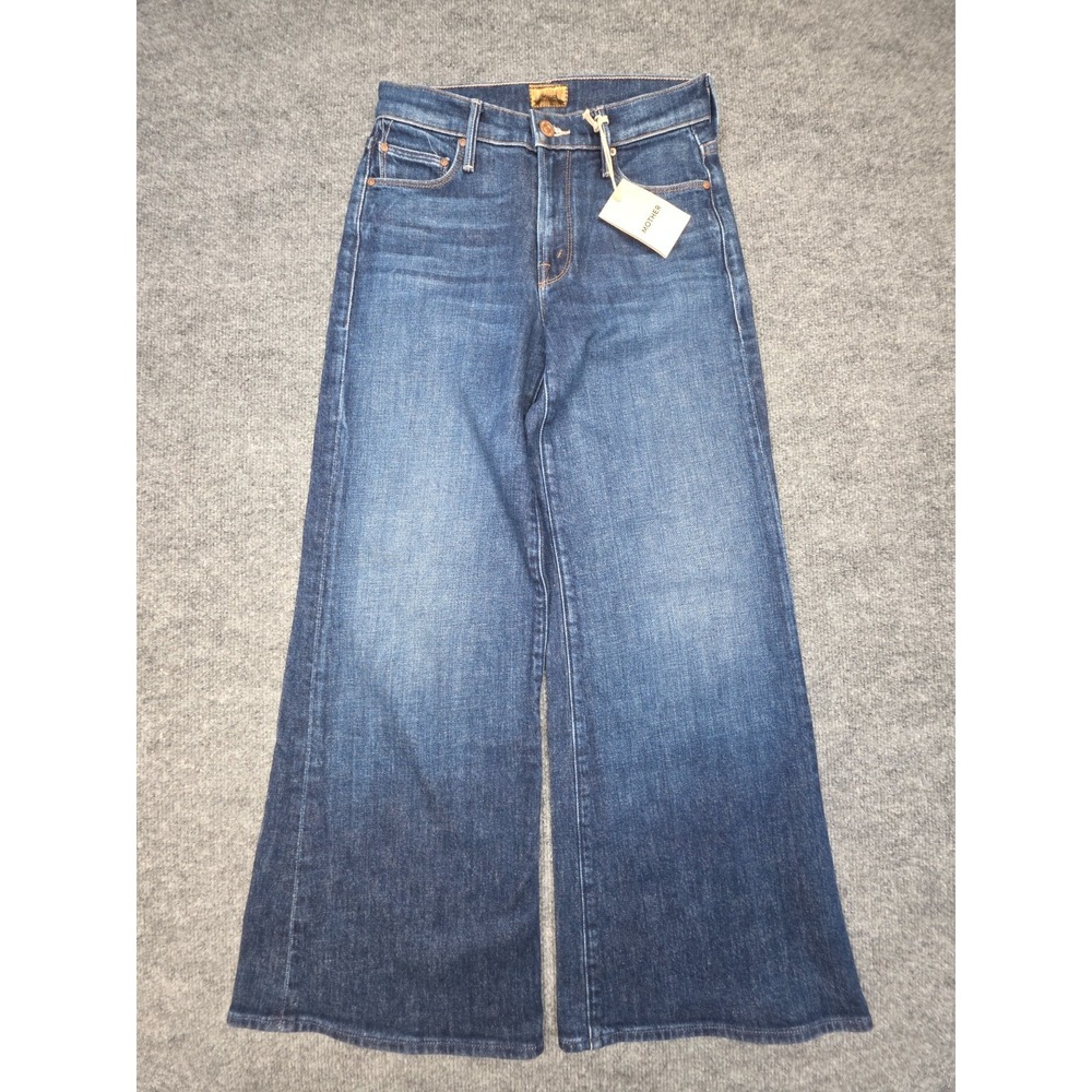 Mother The Twister Flood High-rise Wide-leg Jeans Women's 24 Blue Denim NWT